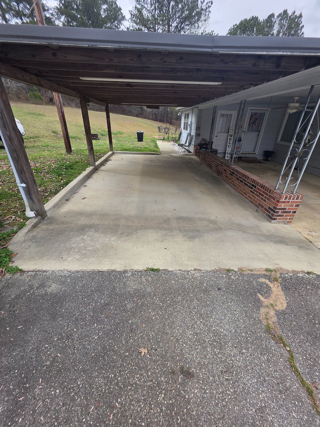 Carport, and sidewalk cleaning in Lafayette Thumbnail