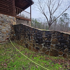 Rock-wall-softwashing-in-Opelika-Al 1